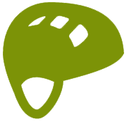 Kletterhelm Icon grün